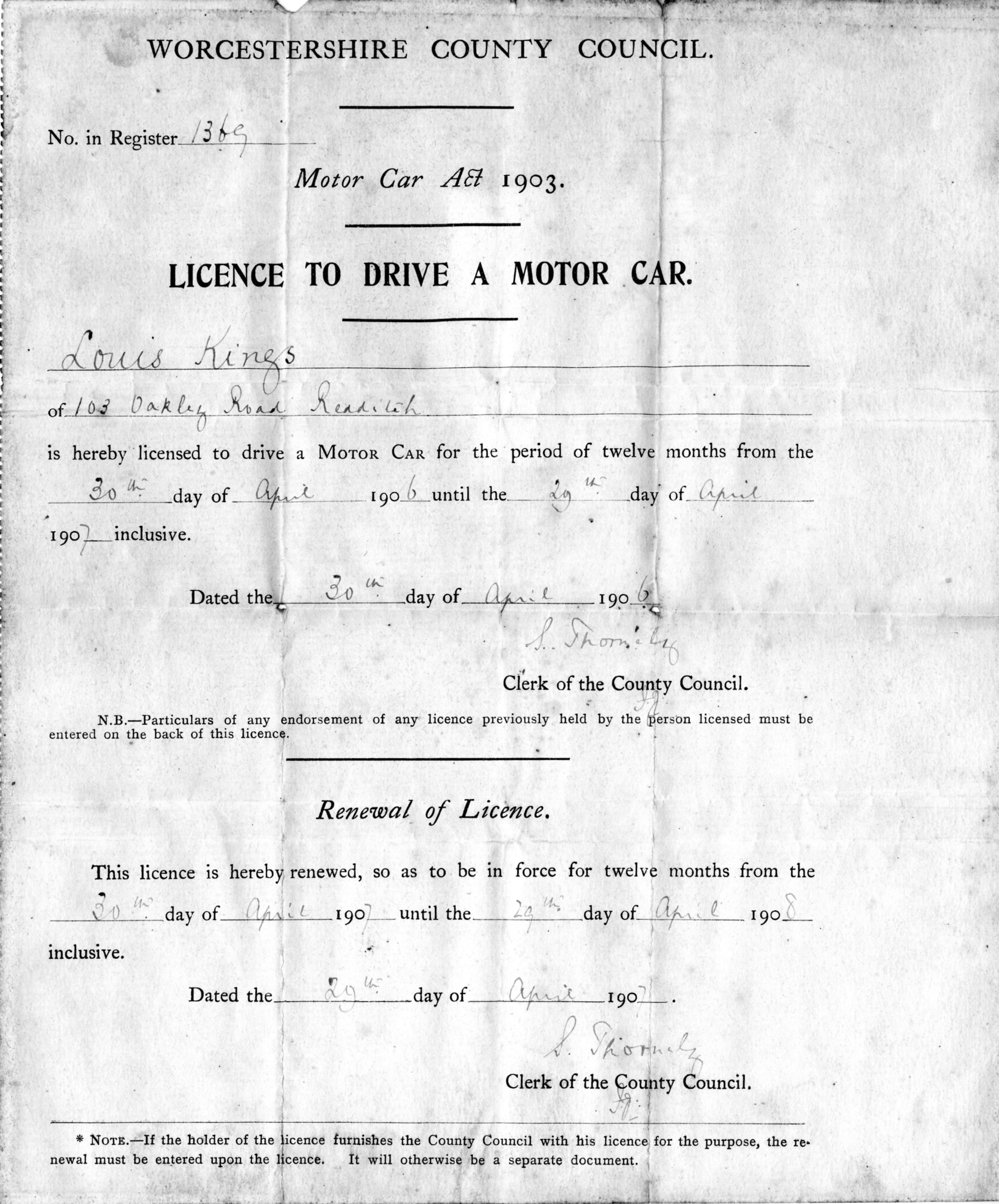 Lou Kings Driving Licence-image