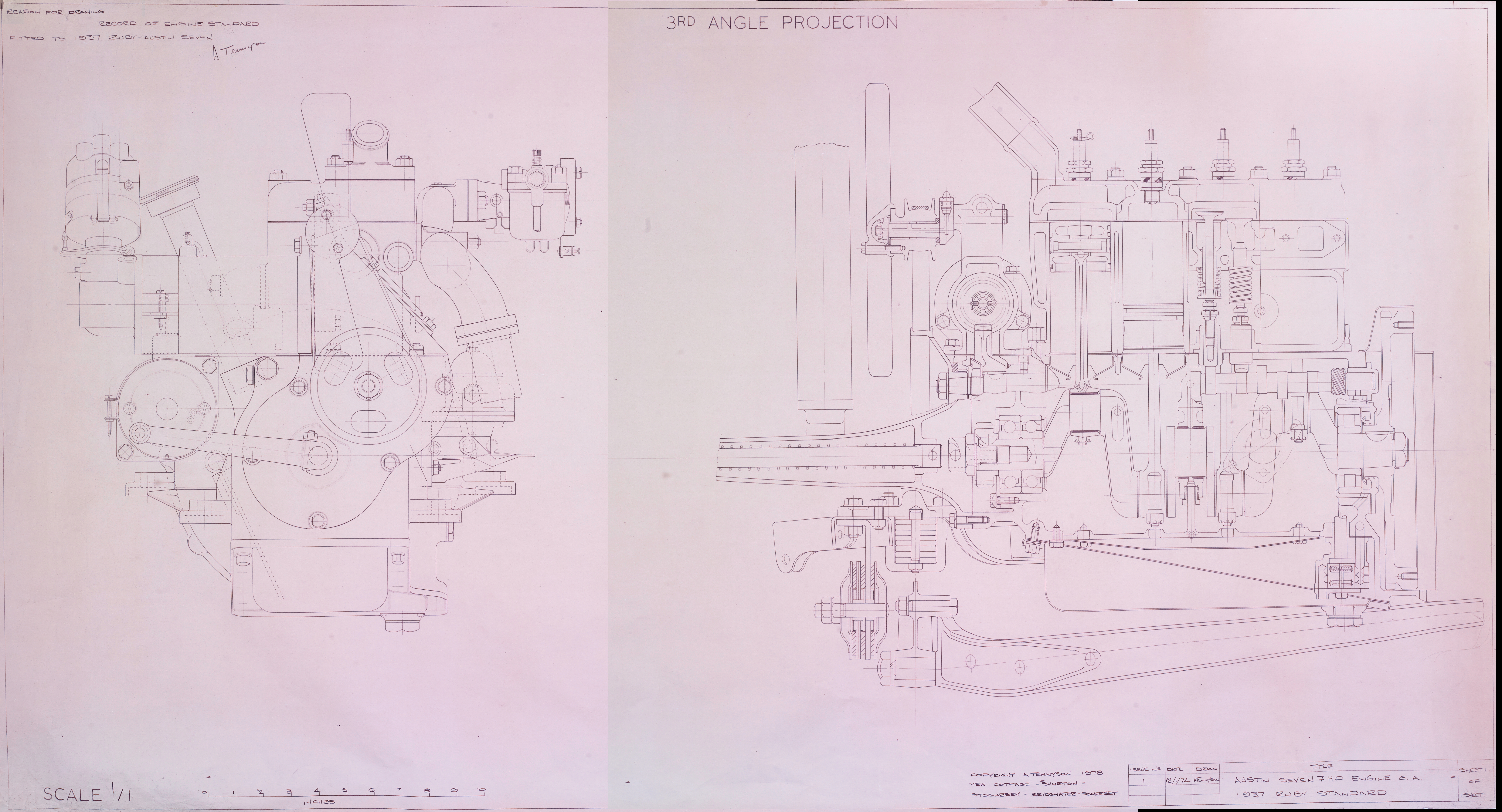 Record of engine standard fitted to 1934 Box Saloon-image