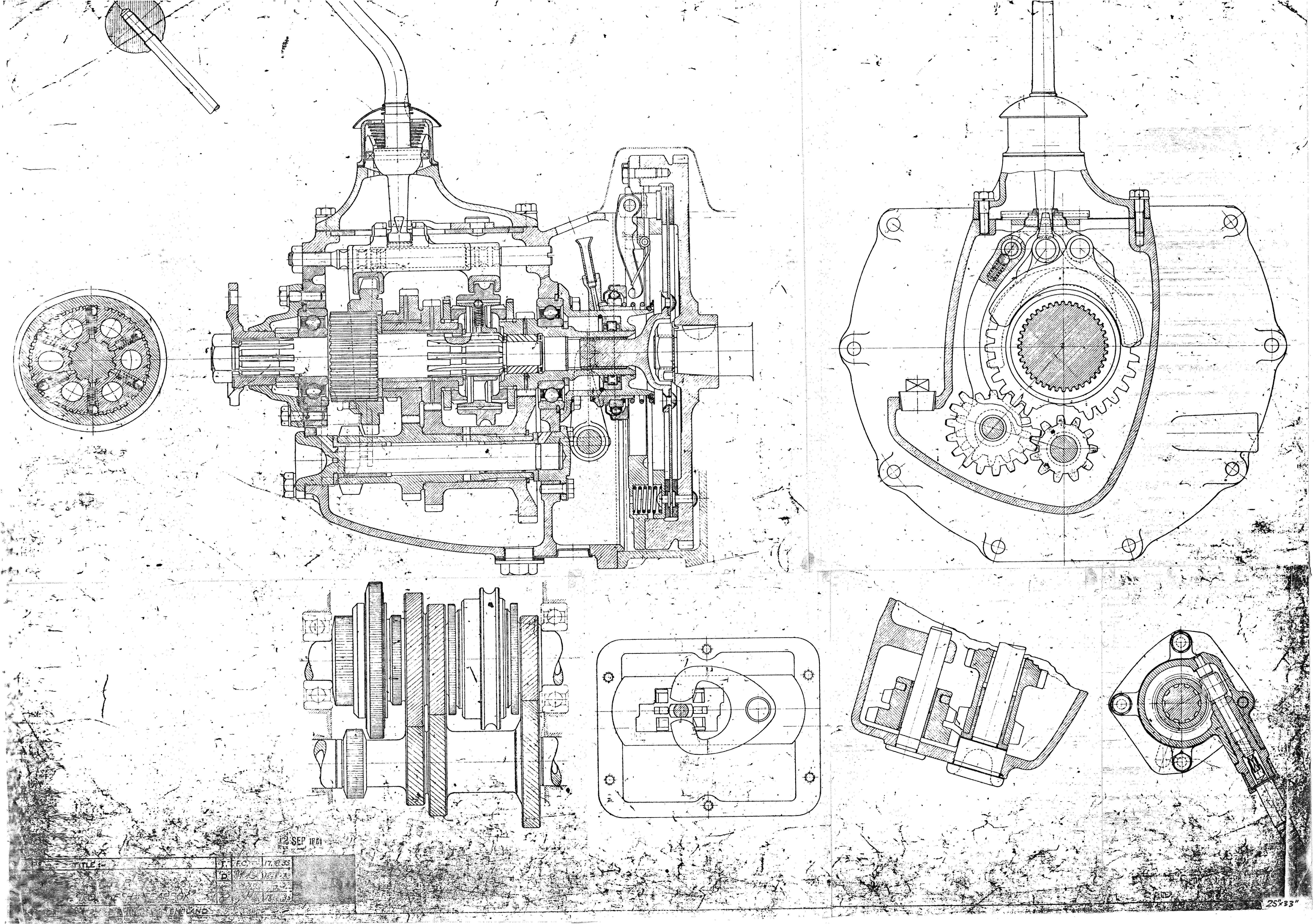 Assembly Drg; ? 7HP synchromesh gearbox 1933-image