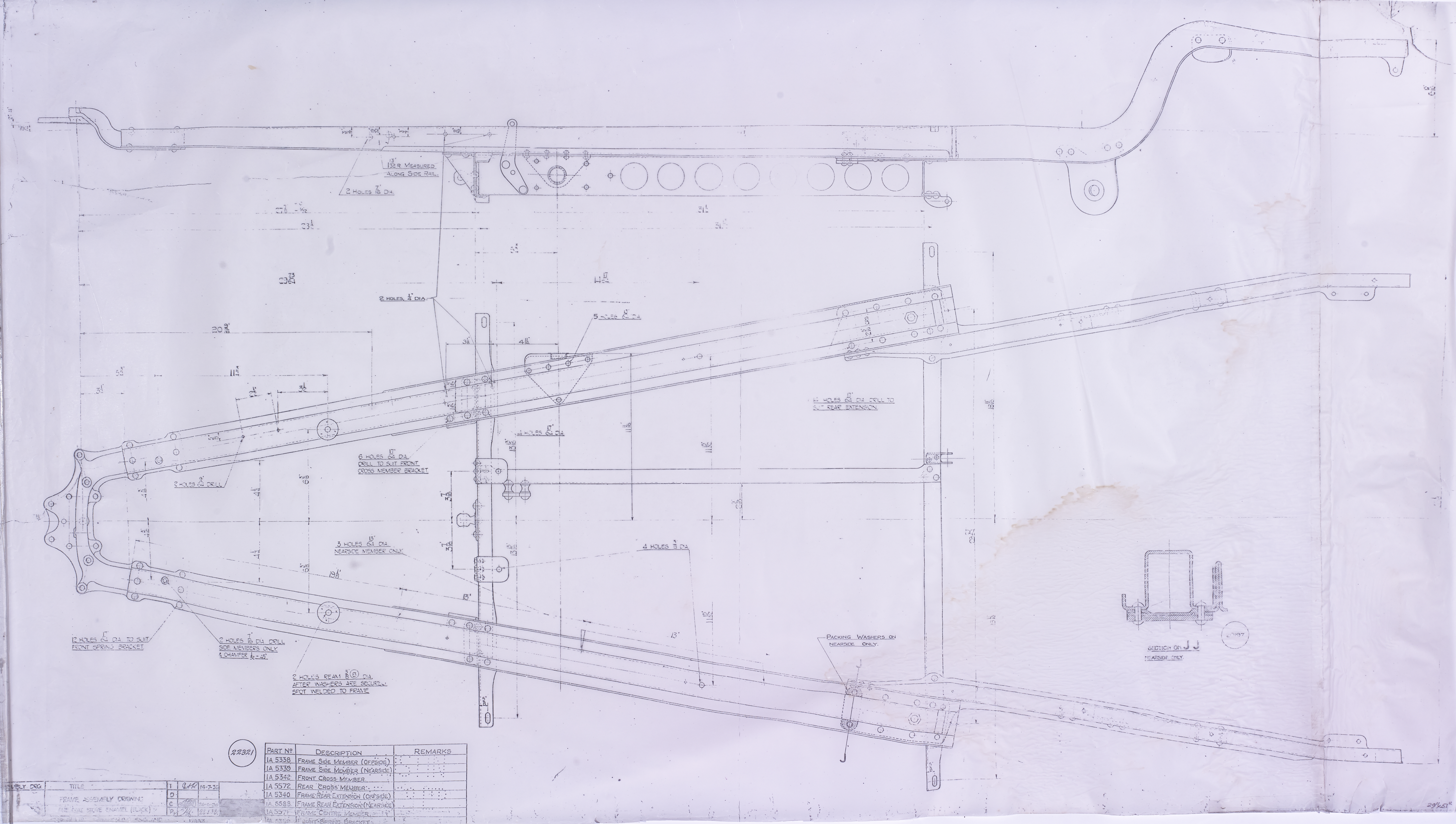 Frame Assembly Drawing: 1936-image