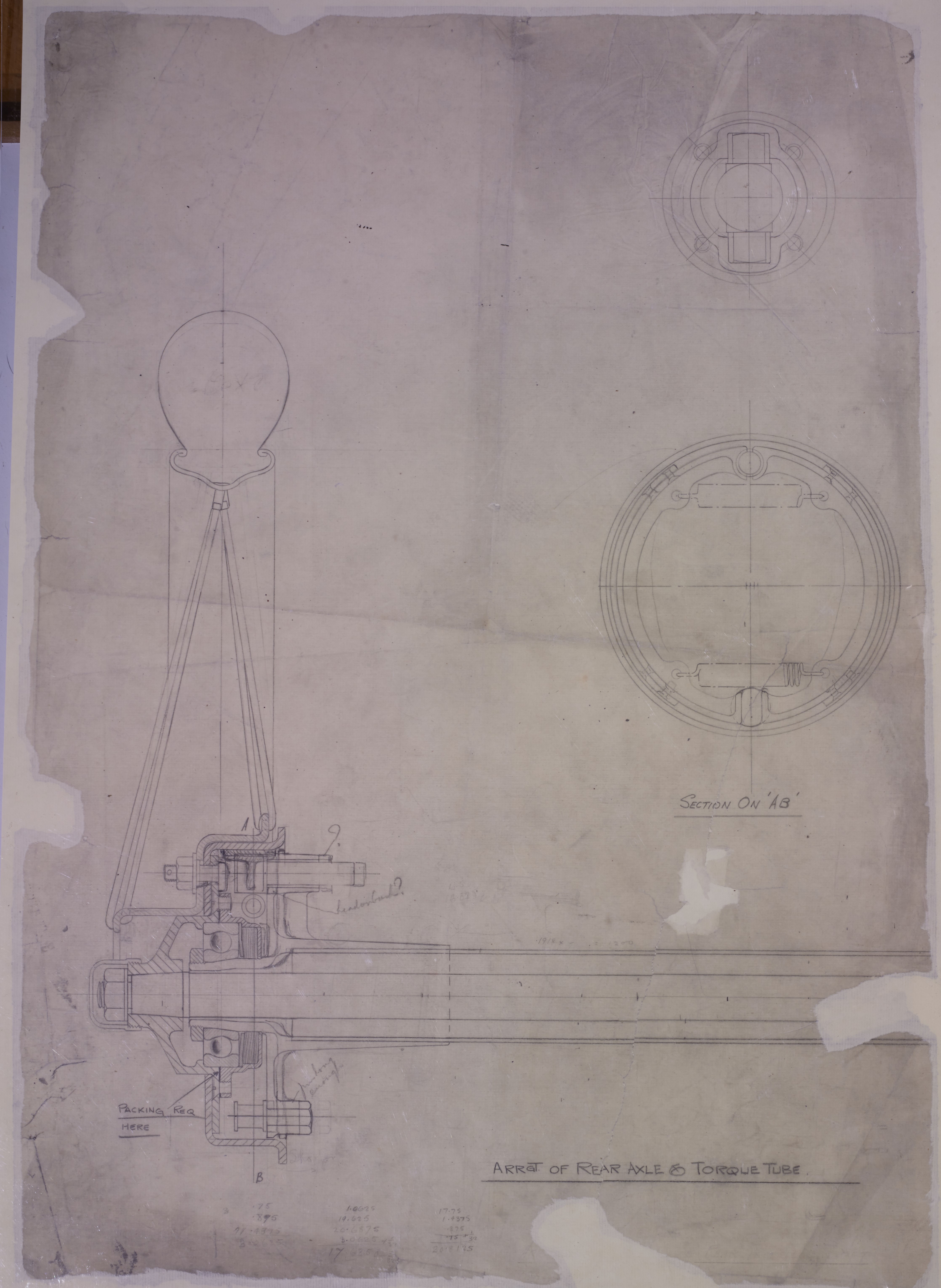 Stanley Edge original; Arrangement of Rear Axle and Torque tube.-image