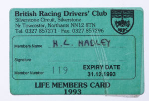 BRDC-Life members card-image