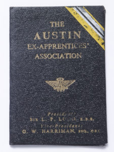 The Austin Ex-Apprentices Association - membership book - Bert Hadley - Cover-image