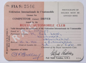 F.I.A. Competition Licence - H.L. Hadley-image