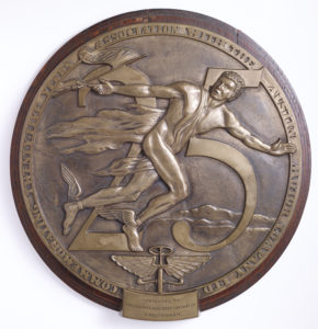 Bronze wall Medallion - presented to dealers to celebrate 25 years association with Austin-image